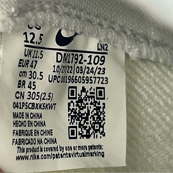 NEW Nike Alpha Menace Elite 3 White Football Cleat dm1792-109 Men’s Size 12.5 - Picture 10 of 10